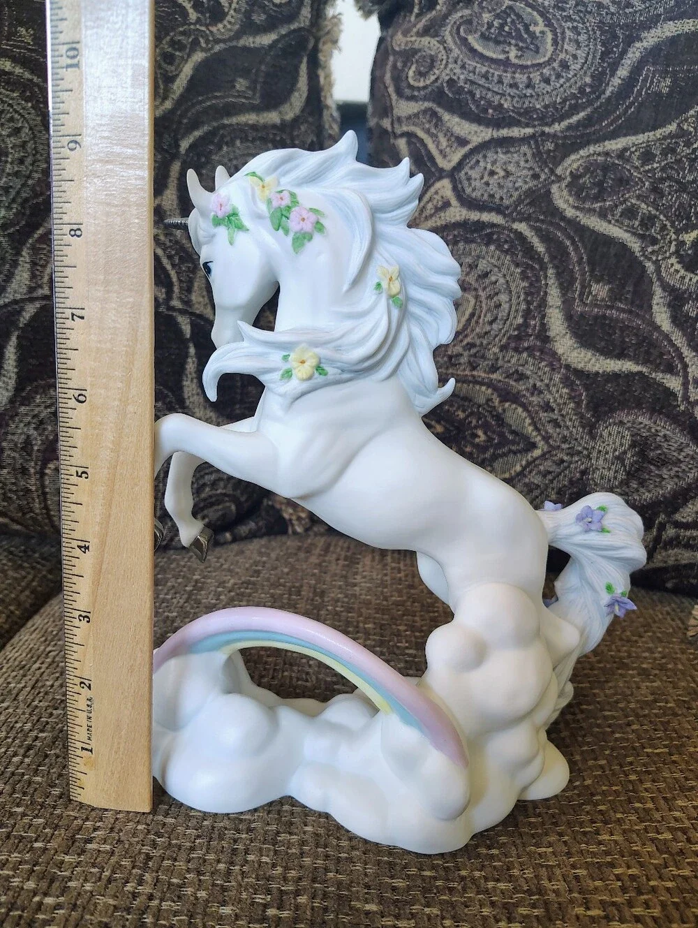VTG Princeton Gallery “Love’s Rainbow” Fine Porcelain Unicorn Figurine 1996